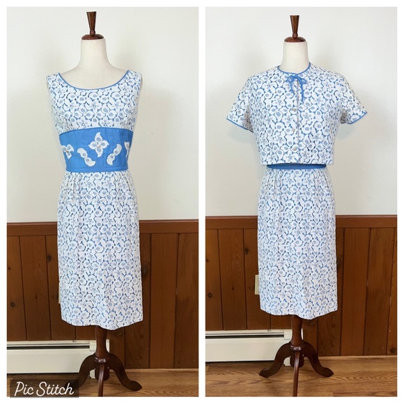 Vintage Dresses & Skirts - Darling Vintage 1950s(?) Handmade 2 Piece Set!